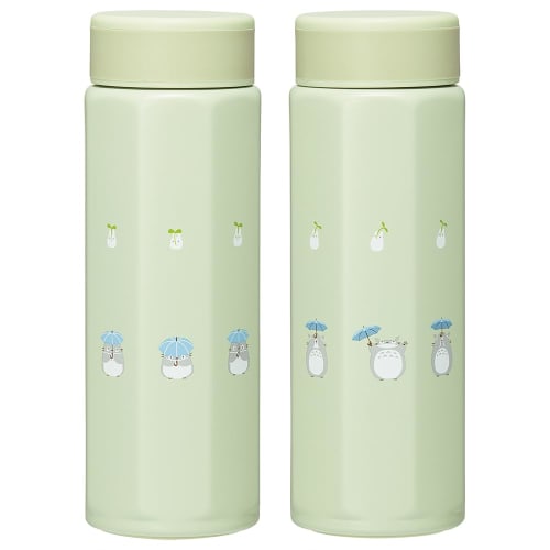 Skater Stainless Steel Mug Bottle, 500ml, Easy to Hold, Octagonal Shape, My Neighbor Totoro, Dondoko, Studio Ghibli, Insulated, and Cold Water Bottle,