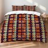 Luxury Brown Black Houndstooth Bedding Set Classic Print Duvet Cover Pillowcase Breathable Wrinkle-Free For Bedroom Decor