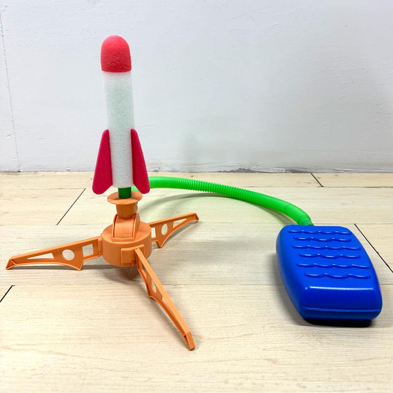 Kids' Outdoor Luminous Skyrocket Toy - Foot-Powered Rocket Launcher for Parent-Child Fun