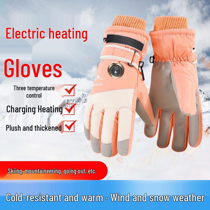 Infrared Heated Winter Gloves for Outdoor Cycling, Motorcycling & Skiing