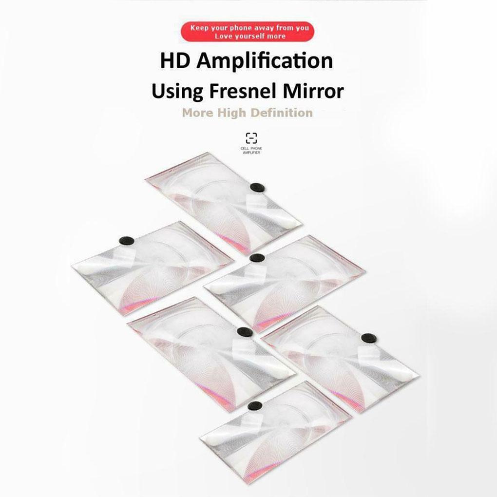 Phone Screen Amplifier Folding Mobile Magnifier 3D Enlarge Stand 10/12 Inch