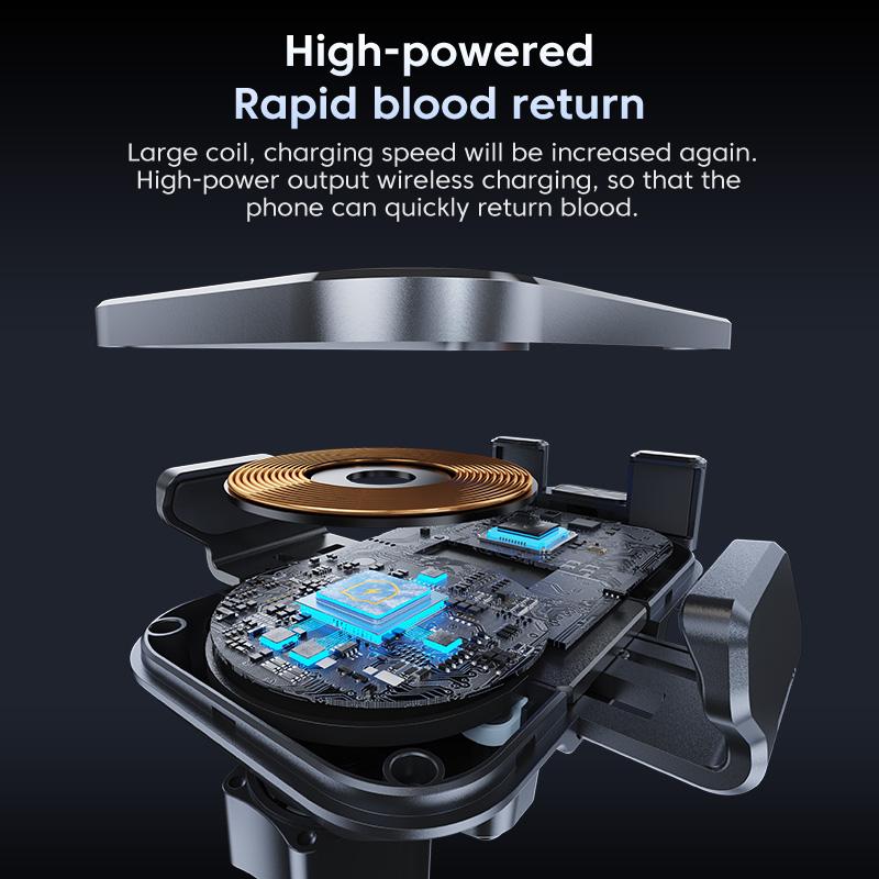 Drahtloses Autotelefonladegerät zum schnellen Aufladen, automatisch klemmender Telefonhalter für Auto, für iPhone, Samsung, Android