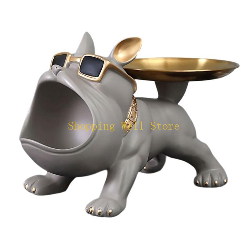 KX4B Big Mouthed Dog Holder Tray, Practical Desk Accessory Storage Compartment Entryway Holder For Everyday Use