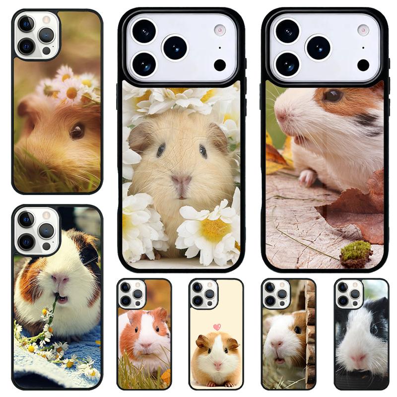 Love Guinea Pig Cute Phone Case for iPhone 17 Air 16 15 11 12 14 13 Pro Max Shockproof Cover