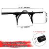 WOWTK Highway Peg Crash Footpeg Engine Guards for Harley DynaMid Control Models Street Bob Fat Bob Low Rider Wide Glide Gloss Black Bars/Highway