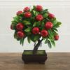 Artificial Fruit Potted Tree Bonsai Living Room Tabletop Decoration Dining Room Green Plant Fake Flower Decoration