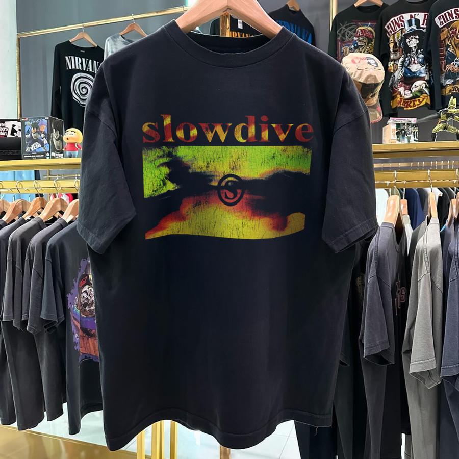 

1991 SL0WDIVE Just For a Day Rare Design Black Unisex Shirt Men Women KH15311 Unisex T-Shirt L