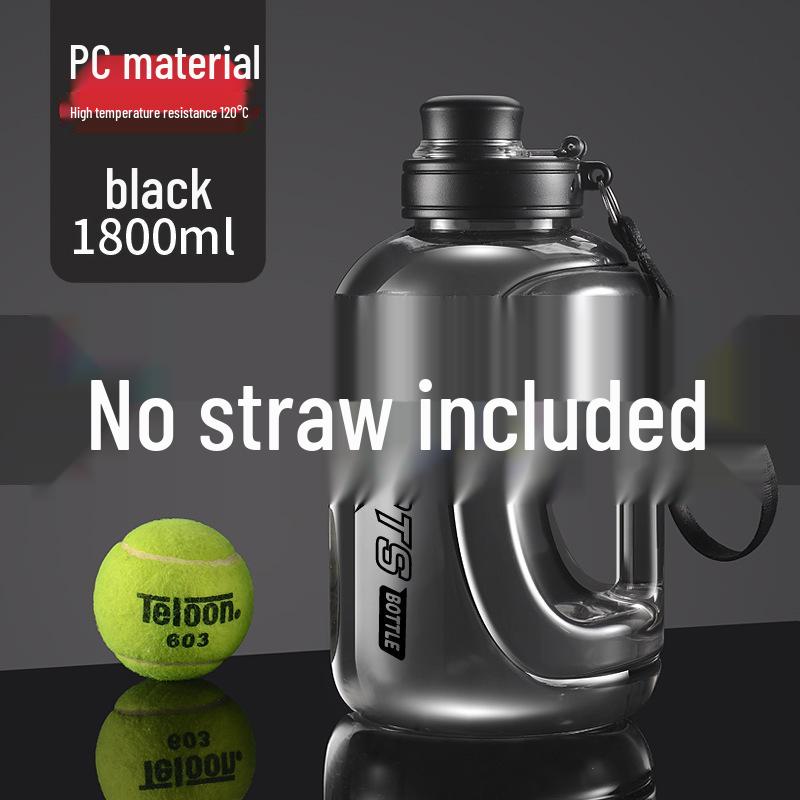 Large Capacity Portable Plastic Water Cup with Straw for Summer Sports