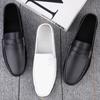 Men's Leather Shoes Driving Flat Casual Shoes Trendy Fashion Outdoor Lazy Loafers Men's Shoes