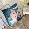 1pc Game Genshin Impact Xingqiu Anime Pillow Case Fashion Square Pillowcase Bedroom Sofa Room Ins Decoration Leisure