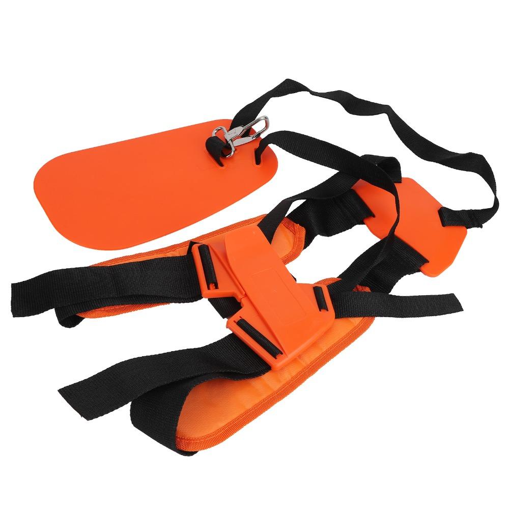 Orange Double Shoulder Strap Nylon Material Trimmer Shoulder Strap Durable Weed Eater Harness
