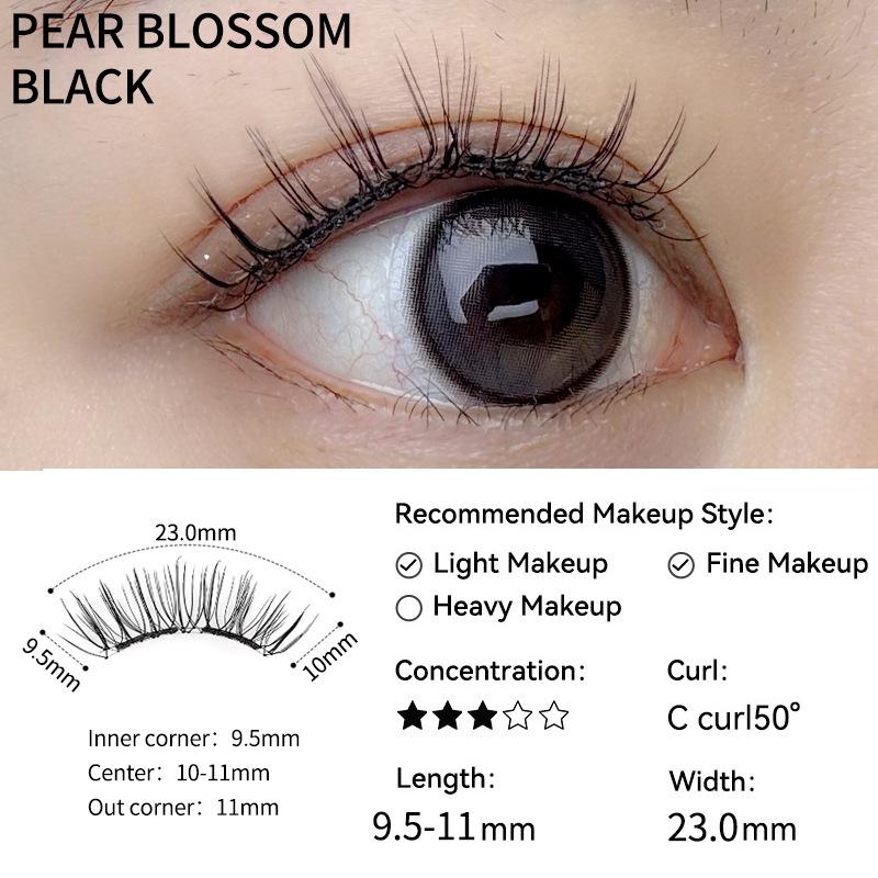 Natural Soft 3D Magnetic False Eyelashes Kit with Magnetic Clip Reusable Easy-On Eyelashes