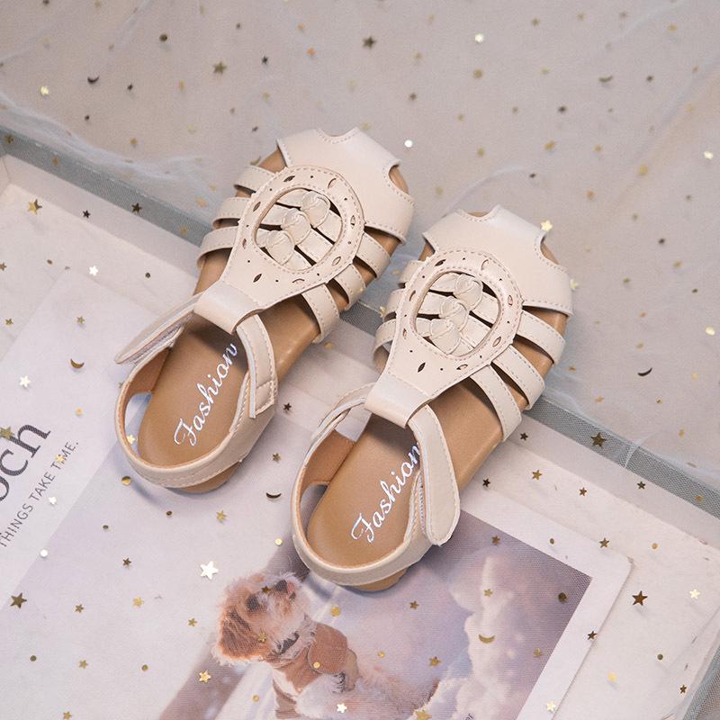 Korean Style Girls  Princess Sandals 2026 – Closed-Toe Roman Sandals for Summer Beach Wear 24