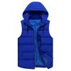 New Group Clothing Hooded Vest for Men and Women In Autumn and Winter with Fertilizer To Increase Thickening Sleeveless Cotton Vest Coat.