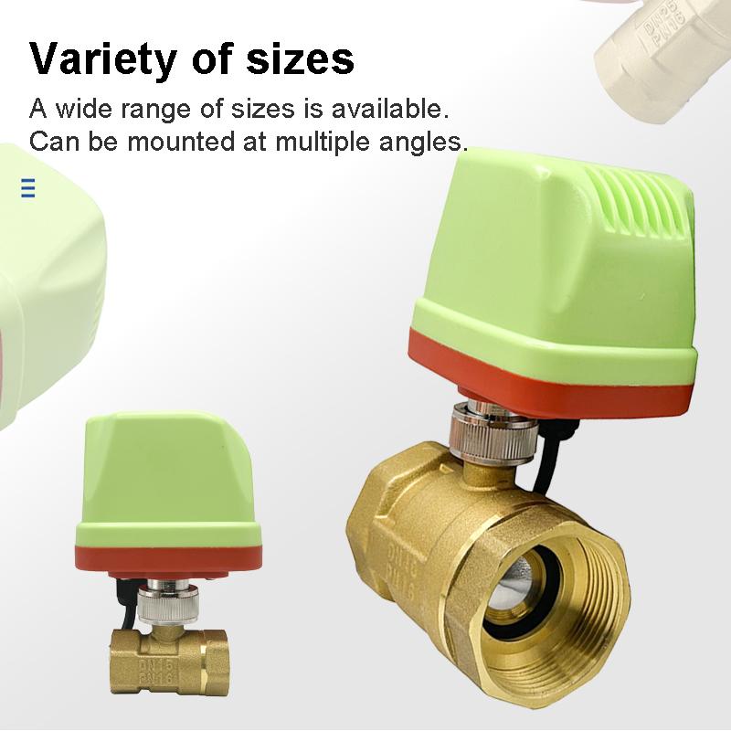 1/2" 3/4" 1" 2" IP65 Waterproof Motorized Ball Valve 220V 12V 24V Brass Electric Ball Valve 3 Wire/2 Wire Ball Valves