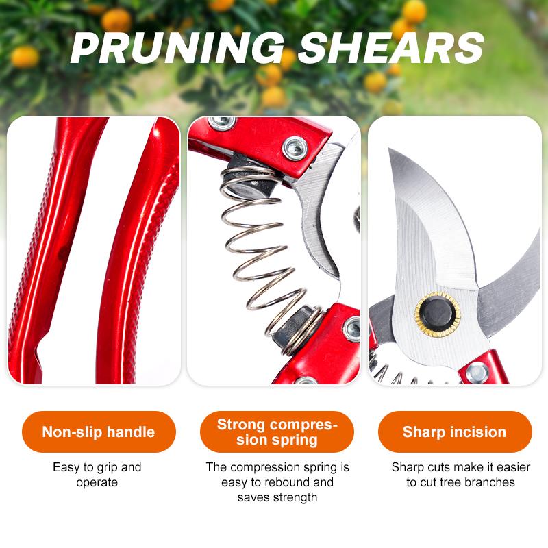 Stainless Steel Professional Gardening Shears Pruning branches Fruit Trees Flowers Household Pruning Tools Shears