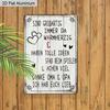 2D Flat 1pc Vintage German Aluminium Wall Art Sign 8x12 Aluminium Rustic Home Decor Heartwarming Family