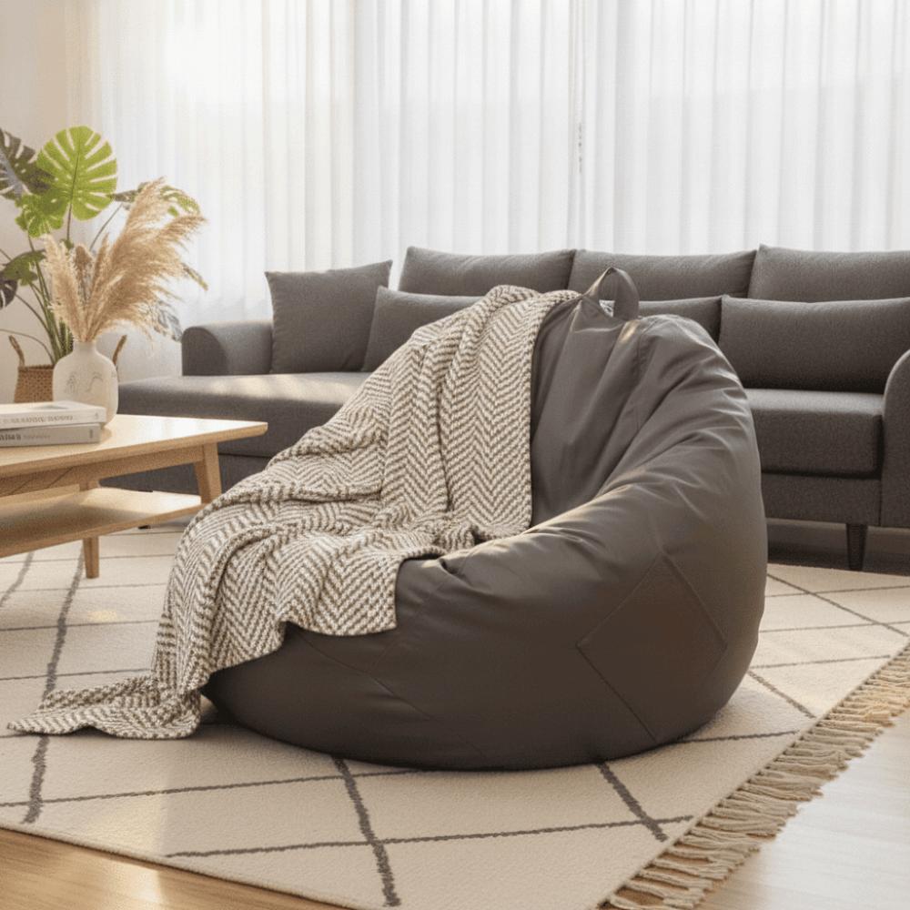 Wasserdichte Sitzsack-Sofa-Abdeckung mit Griff und Tasche Puff-Sofa-Abdeckung Faul-Sofa-Abdeckung Kinder