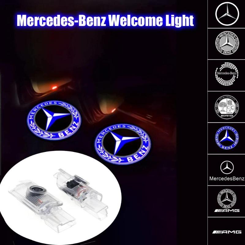 2-4pieces Door welcome LED light, laser light For Mercedes Benz X164 W215 W164 R GL ML M class 4MATIC ML300 ML500 R300 R320