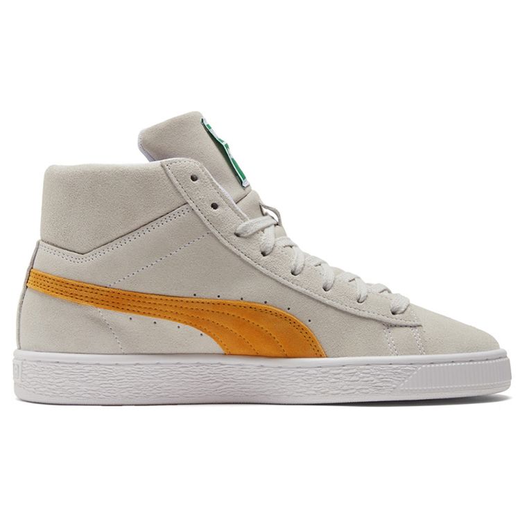 Puma Zapatillas Unisex de Ante Mid 21 Blanco Amarillo Mineral Crema 380205-08