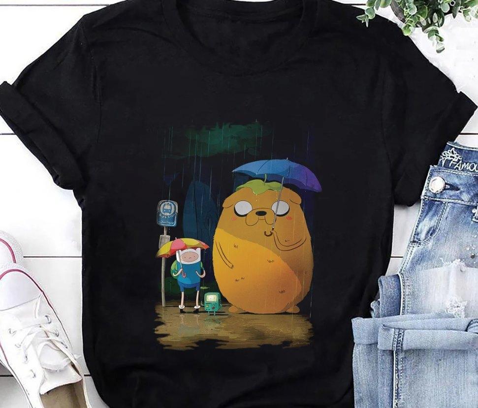New Adventure Time Spirited Away In The Rain T-Shirt XXXXL