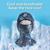 Summer Cool Balaclava Ice Silk Cycling Full Face Cap Sun Anti-Uv Protection Sports Face Cover Headwear Bike Motorcycle Men'S Hat