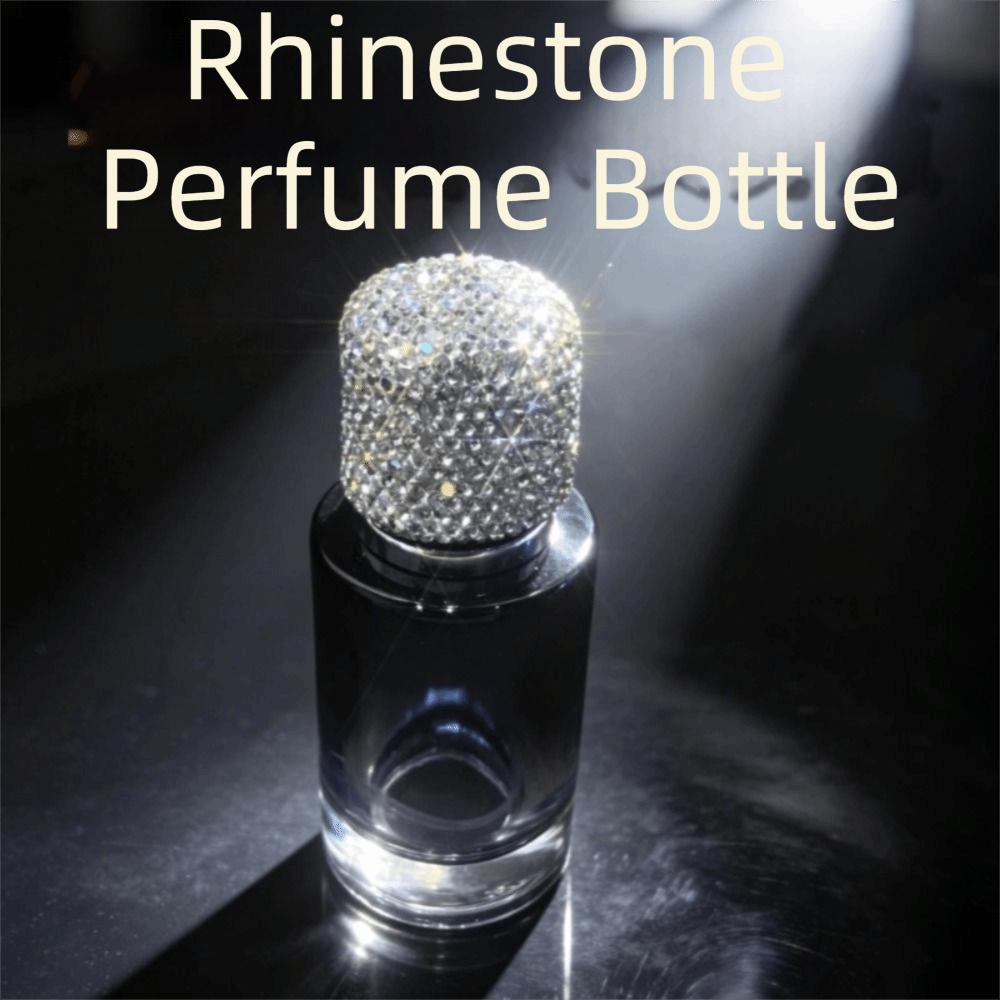 30ML Glass Perfume Atomizer Exquisite Rhinestone Oil Diffuser Bottle Perfume Dispenser  Home Decor