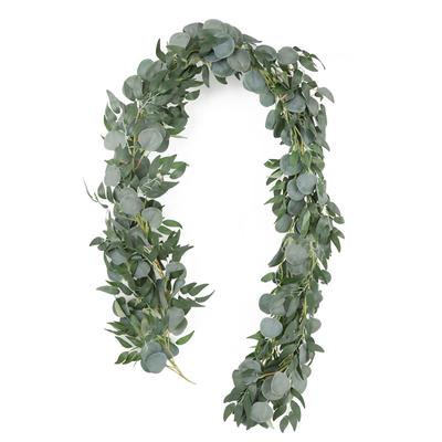 2M Hanging Eucalyptus Garland Artificial Plants Vine Willow Leaf Rattan Garden Home Christmas Decor