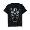 Hippopotamus T Shirt Cool And Awesome Hippo In Sunglass Vintage Unisex Homme Designer Clothes Top For Everyday Wear Soft