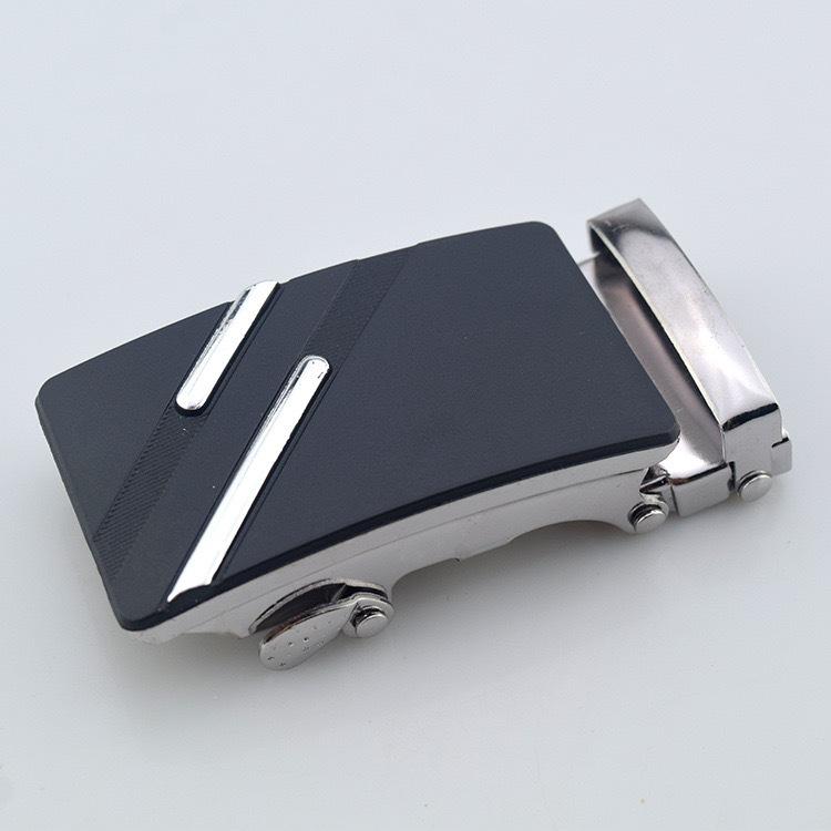 Men's Iron Automatic Belt Buckle with Logo