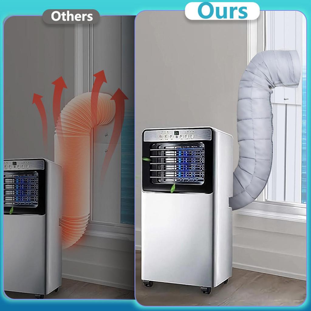Mobile Air Conditioning Hose Insulation Cover Heat Reduction AC Duct Vent Cover Exhaust Tube Interface Cover For Workplace Dorm