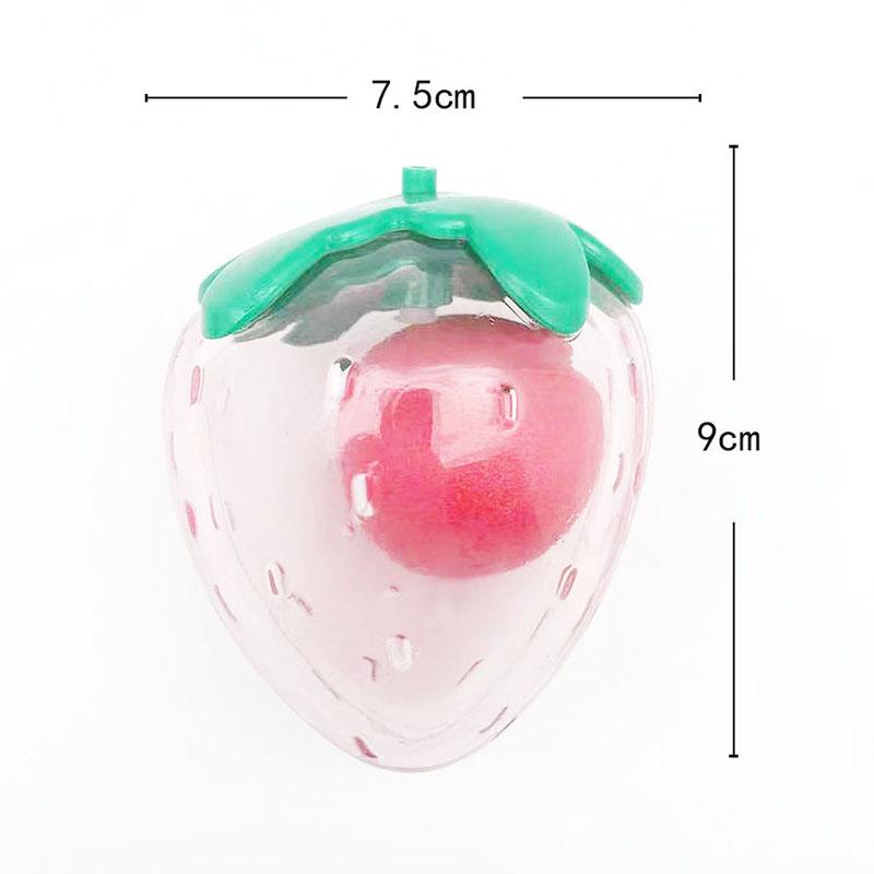 

Милая резиновая игрушка-клубничка, издающая пищащие звуки при сжатии домашними собаками, составляющая компанию маленьким и средним собакам S красный