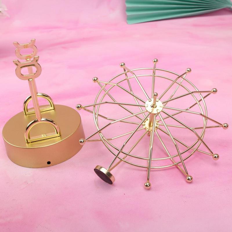 Electric Perpetual Motion Machine Physics Mechanics Science Toys Rotating Ferris Wheel Perpetual Motion Desk Decor Ornaments