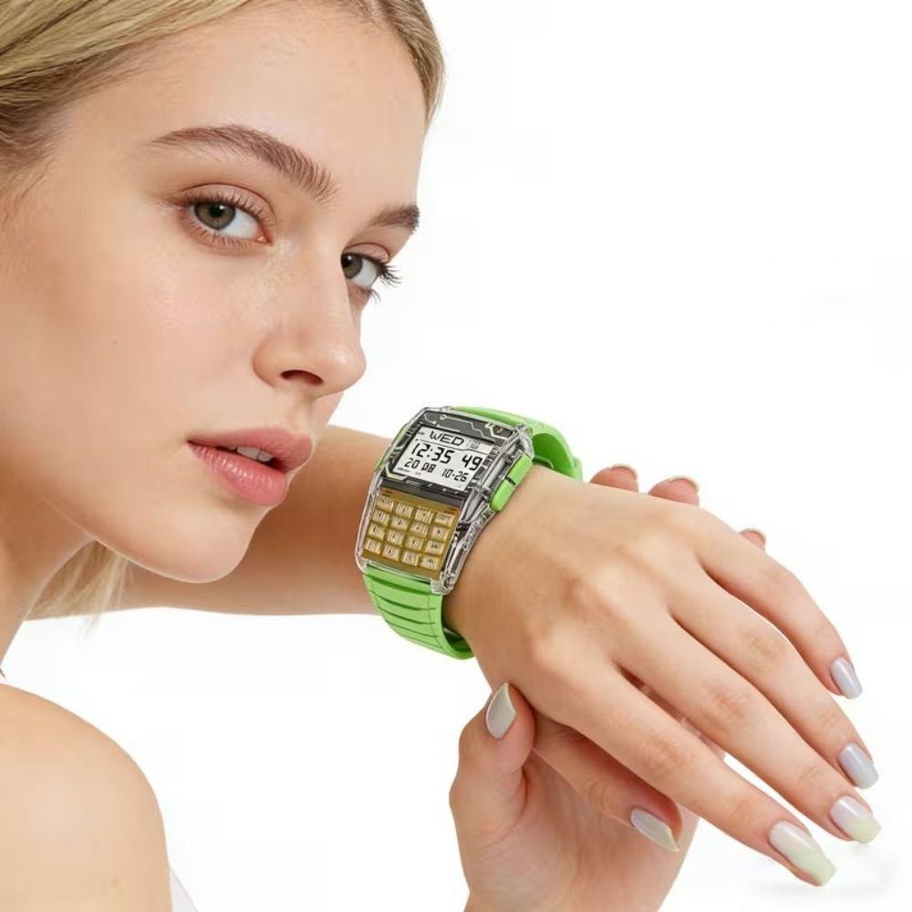 Multifunctional Computer Watch Waterproof Digital Watch Retro Electronic Watch Women