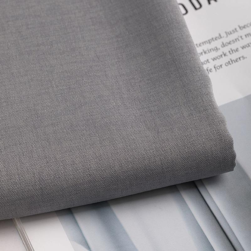 Polyester Anzugstoff Leichte Zweifarbigkeit Knitterarm Pro Meter für Herren/'s JK Hemd Uniform DIY Damen/'s Stoff Nähen Weiß