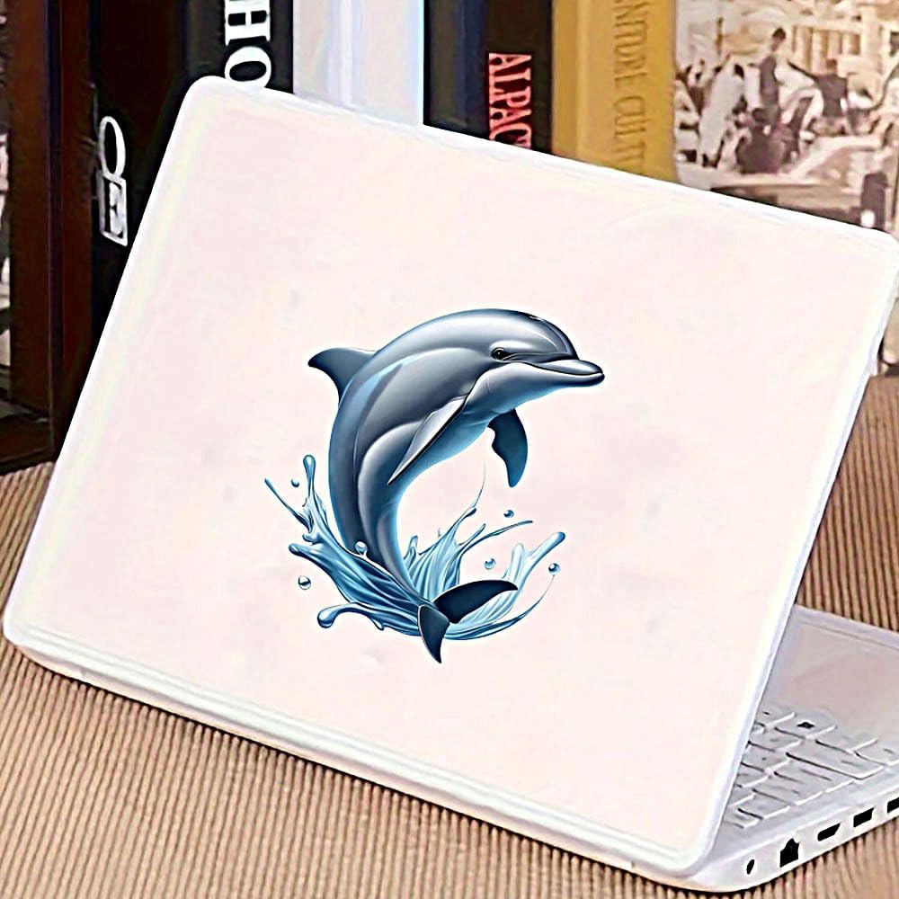 2PC Dolphin Splash Vinyl Decals Waterproof Stickers for Car Truck Bumper Motorcycle Laptop Wall Removable Durable A-87