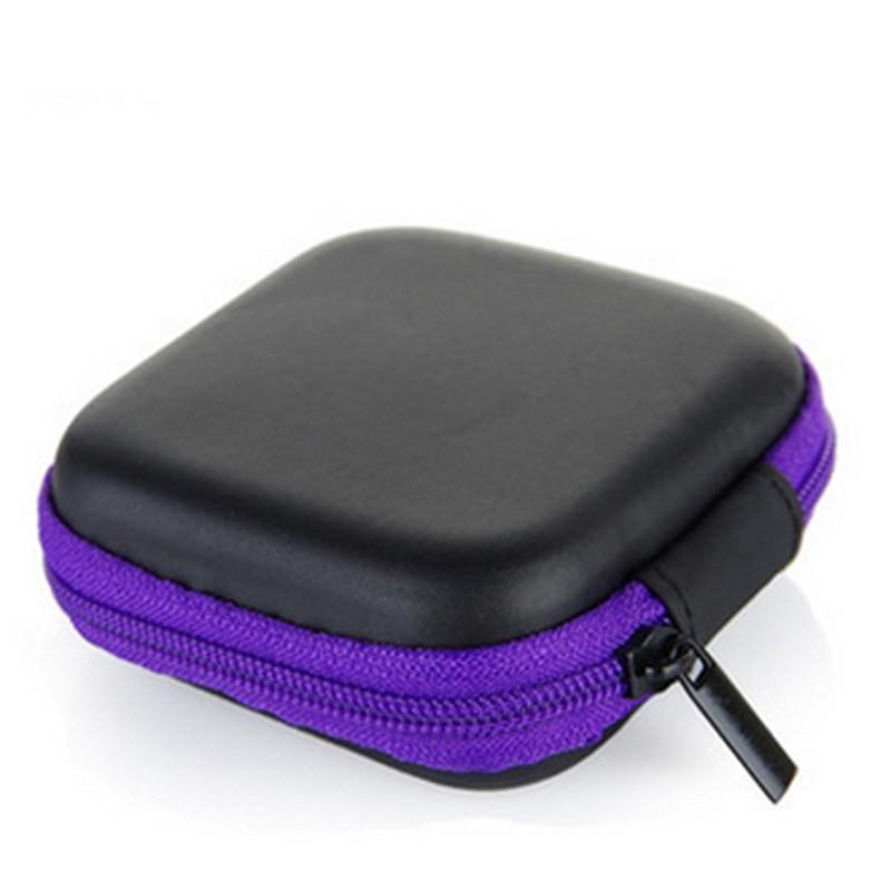 EVA Portable Earphone Bag Coin Purse Headphone USB Cable Case Storage Box Wallet Carrying Pouch Bag Earphone Accessories Unisex