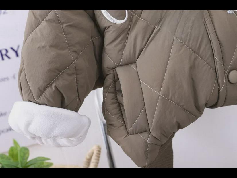 Autumn/Winter Quilted Baby Two-Piece Suit - Cute and Cozy Unisex Winter Outfit