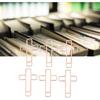 Rose Gold Cross Metal Paper Clips 100pcs Paper Clamps for Office Document Use