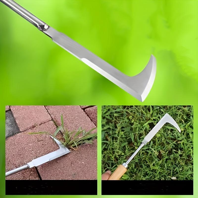 1pc Weeding Knife Artifact Root Pulling Tool Gardening Rake Root Removal Manganese Steel Hand Gripped Loosening Soil Digging Wild Vegetables
