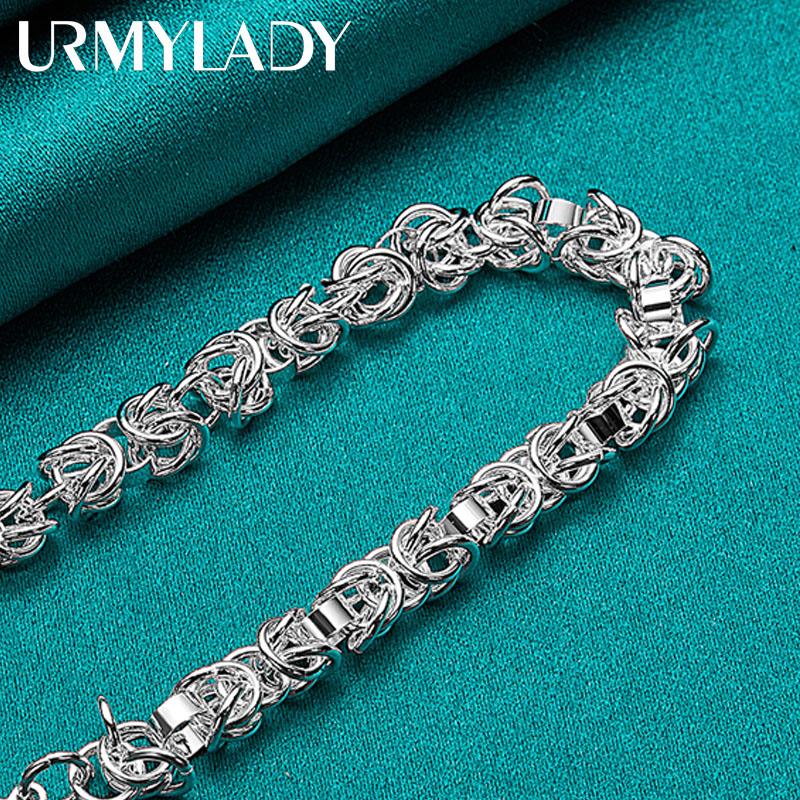 925 srebro bransoletka z wieloma pierścionkami i łańcuszkiem dla kobiet mężczyzn zaręczynowy biżuteria ślubna