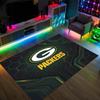 Tappeto in Velluto Cristallo Design Green Bay Packers Accogliente Non?Tappeto Stampato Antiscivolo per Camera da Letto Soggiorno Ingresso