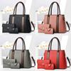 Color Trendy Block Mom And Child Bag Spacious Medium Size Pu Shoulder And Crossbody Bag For Women