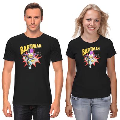 The Simpsons,Homer,Marge,Bart,Lisa Figure, Short Sleeve White-Black Men's / Women's T Shirt F263