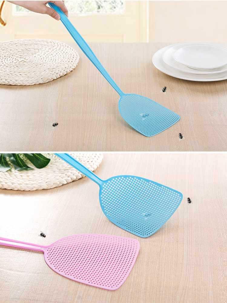 Unzerbrechliche Klassische Fliegen- und Mückeklatsche mit langem Griff