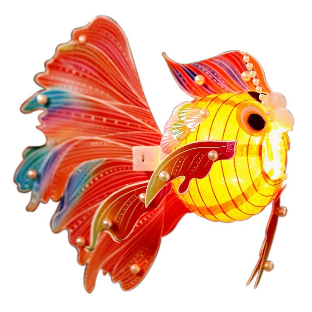 3D Koi Goldfish Lanterns Good Luck DIY Lantern Material Kit Mid-Autumn Festival Lantern Gift