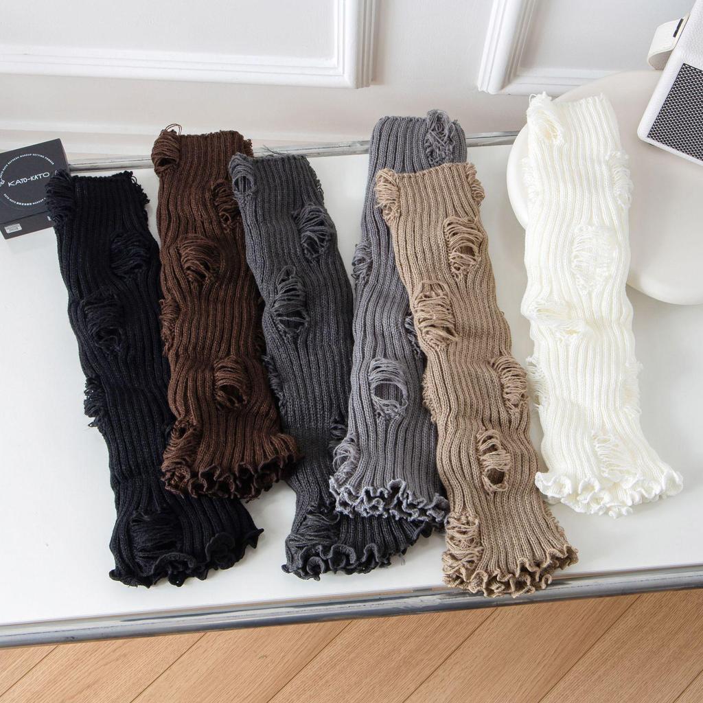 Women's Knit Mid-Calf Leg Warmers - Spring, Autumn, Winter Versatile Lolita Style Socks