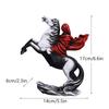 Vilead Banksy Red Knight Statue Horse Figurines Street Graffiti Art Modern Pop Living Room Bookshelf Cabinet Office Decoration