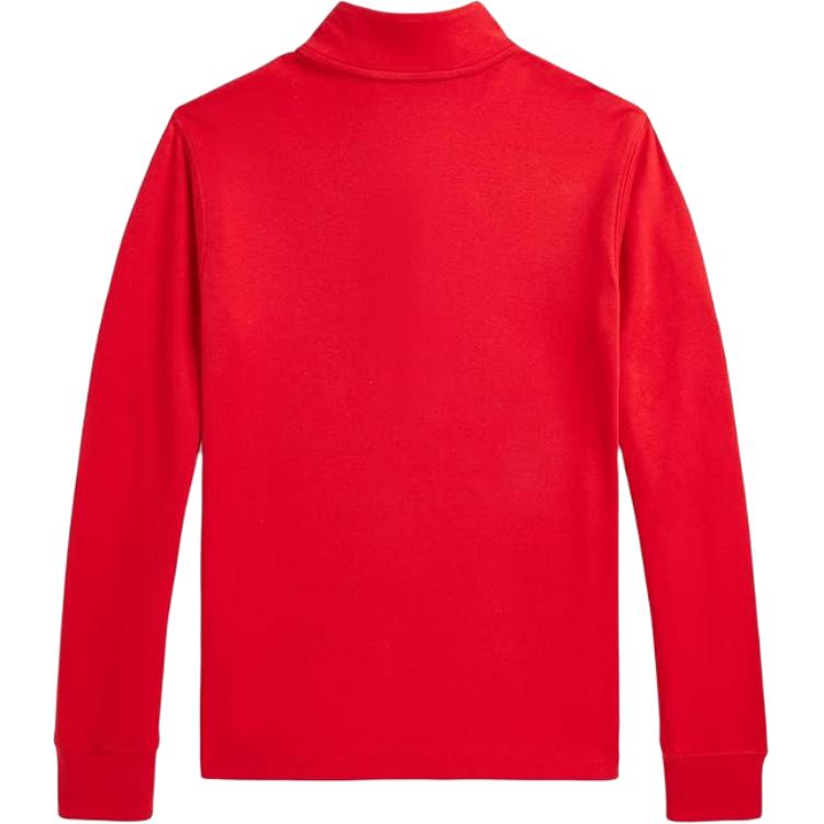 Polo Ralph Lauren Sweatshirt Logo Print Stand Collar Half Zip Long Sleeve Kids Tops Red 323952436-004