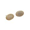 French Luxury Full Diamond Stud Earrings - Simple & Elegant Korean Style for Daily Wear